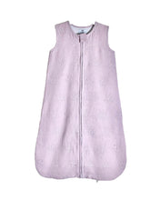 Load image into Gallery viewer, MUSLIN SLEEPING BAG 1.5 TOG LAVENDER FLOWERS
