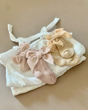 Load image into Gallery viewer, MON.AMELISSA Baby Kids Bow Sock Beige
