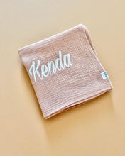 Load image into Gallery viewer, BABY SWADDLE BLANKET COTTON MUSLIN

