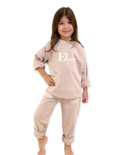 Load image into Gallery viewer, TERRY WAFFLE LOUNGE SET TAUPE
