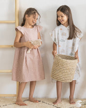 Load image into Gallery viewer, HOODY PONCHO MUSLIN PRINT CLOUD RAINBOW
